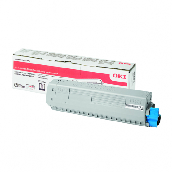 Oki C824 834 844 Black Original Toner Cartridge (47095704) 